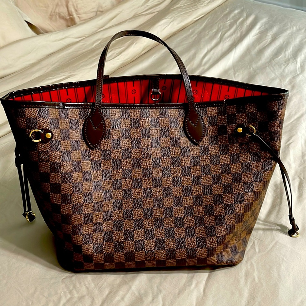 Authentic Louis Buitton Neverfull MM Damier Ebene